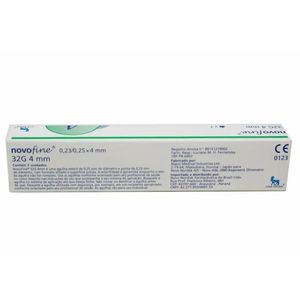 Agulha Caneta NovoFine 32g 4mm 7 Unidades Novo Nordisk
