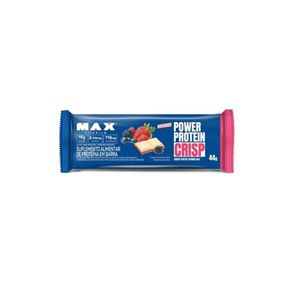 Barra de Proteína Max Titanium Power Protein Crisp Frutas Vermelhas 44g