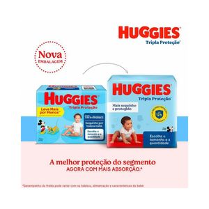 Fralda Huggies Tripla Proteção Mega P 46 Unidades