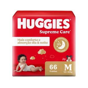 Fralda Huggies Supreme Care M 66 Unidades