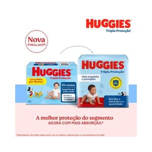 Fralda Huggies Tripla Proteção Mega G 36 Unidades