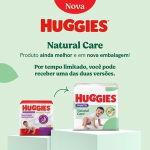 Fralda Descartável Infantil Pants Huggies Natural Care XG Pacote 56 Unidades Leve Mais Pague Menos