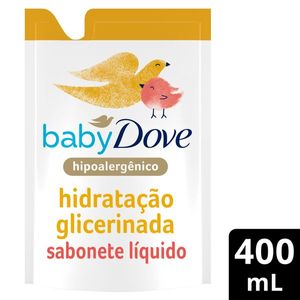 Refil Sabonete Líquido Dove Baby da Cabeça aos Pés Hidratação Glicerinada 400ml
