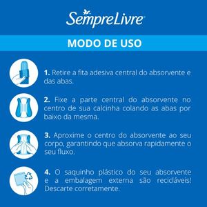 Absorvente com Abas Suave Sempre Livre Adapt 8 Unidades