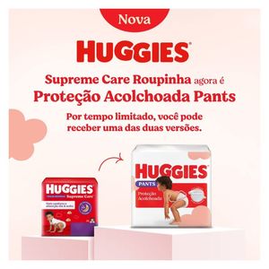 Fralda Huggies Pants Roupinha Proteção Acolchoada XXG 58 Unidades