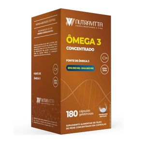 Nutra Vitta Ômega 3 180 Cápsulas Concentrado Sorocaps