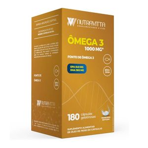 Nutra Vitta Ômega 3 180 Cápsulas Sorocaps