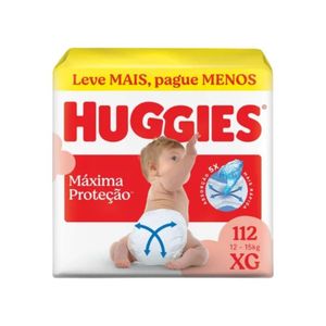 Huggies Fralda Descartável Máxima Proteção XG - 112 Un