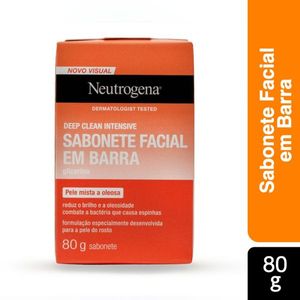 Sabonete em Barra Facial Neutrogena Deep Clean 80g