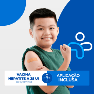 Vacina Hepatite A Inativada 25 UI Vaqta MSD + Aplicação