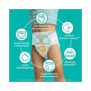 Fralda  Pampers Confort Sec Bag Max G 98 Unidades