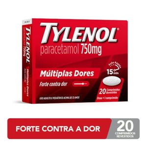 Tylenol 750mg 10 Comprimidos Revestidos