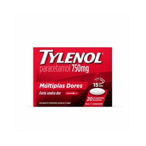 Tylenol 750mg 20 Comprimidos