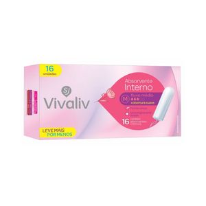 Absorvente Interno Vivaliv Médio 16 Unidades