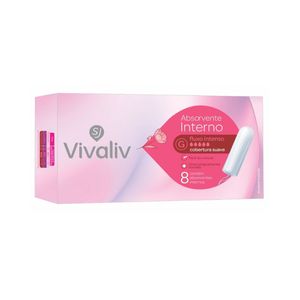 Absorvente Interno Vivaliv Super 8 Unidades