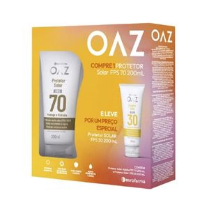 Kit Protetor Solar Oaz FPS30 200ml + Protetor Solar FPS70 200ml