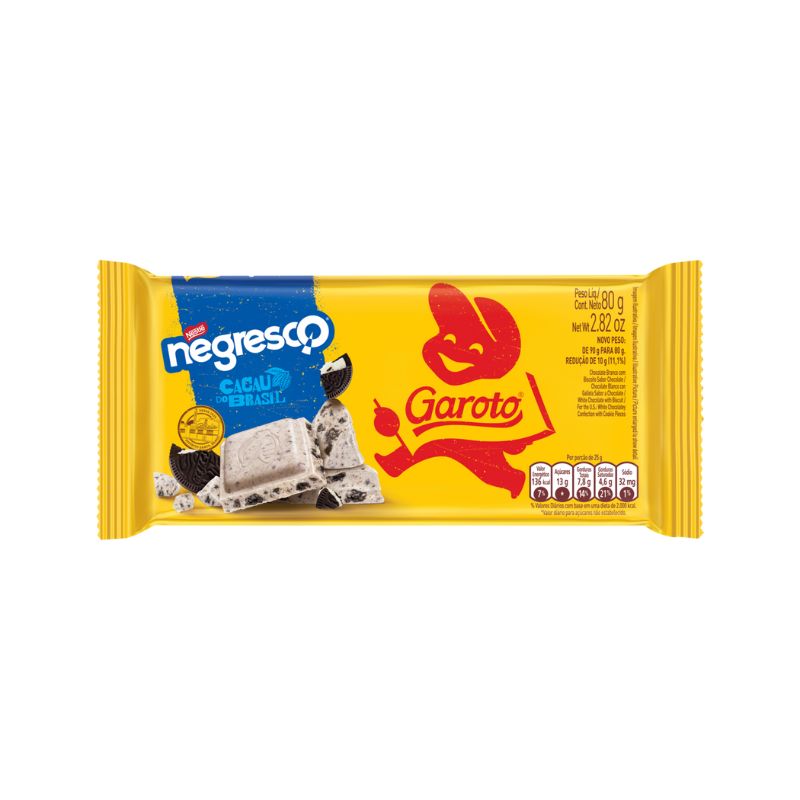 Chocolate Garoto Negresco Unidade com 80g