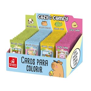 Cards para Colorir Cozy & Comfy Sortidos