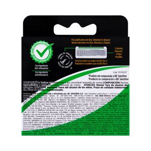 Carga para Aparelho de Barbear Bic Flex 5 Sensitive 4 Unidades