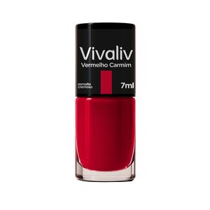 Esmalte Vivaliv Cremoso Vermelho Carmim