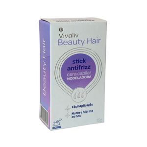 Cera de Cabelo Vivaliv Modeladora Stick Antifrizz 15g