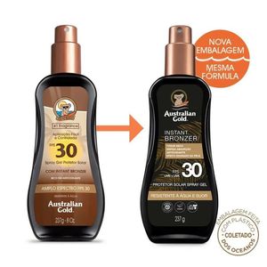 Protetor Solar Australian Gold FPS 30 Spray Gel 237ml