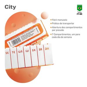 Porta Comprimido PILBOX Daily Laranja