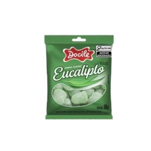 Bala de Goma Docile Eucalipto Refrescante 18G