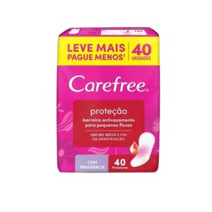 Absorvente Carefree Original com Perfume 40 Unidades