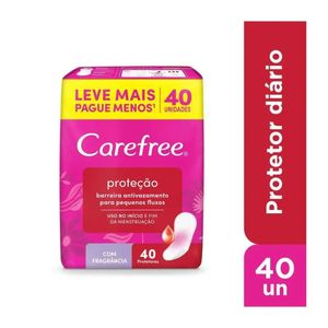 Absorvente Carefree Original com Perfume 40 Unidades
