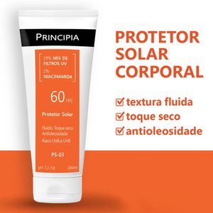 Protetor Solar Corporal Principia PS-03 FPS60 200ml