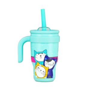 Copo Térmico Maxprint Gatinhos Verde Água 420ml