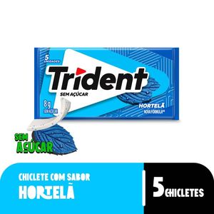 Chiclete Trident Hortelã Sem Açúcar 8g