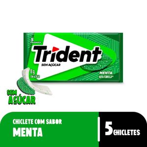 Chiclete Trident Menta Sem Açúcar 8g