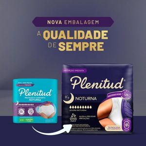 Roupa Íntima Descartável Noturna Plenitud Tamanho G/XG 24 Unidades