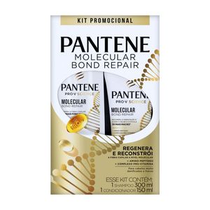 Kit Pantene Shampoo 300ml + Condicionador Molecular Bond Repair 150ml