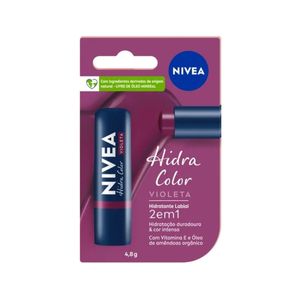 Hidratante Labial Nivea Hidra Color Violeta 4,8g