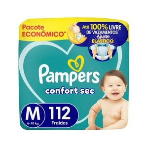 Fralda Pampers Confort Sec Bag Max M 112 Unidades