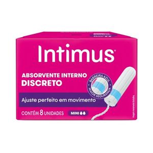Absorvente Interno Intimus Mini 8 Unidades