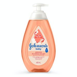 Sabonete Líquido Johnsons Baby Infantil Glicerina Cabeça aos Pés 400ml