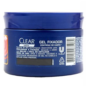 Gel Fixador Clear Men Controle de Caspa 300g