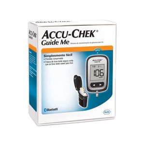 Kit Monitor de Glicemia Accu-Chek Guide Me com 10 Unidades Roche
