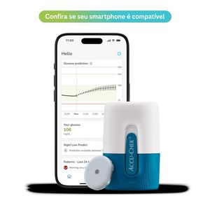 Sensor de Monitoramento de Glicose Accu-Chek SmartGuide