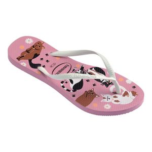 Chinelo Havaianas Slim Pets Rosa 35/36