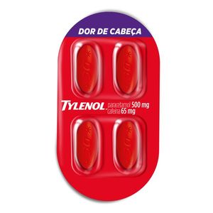 TYLENOL® 1g Dor de Cabeça - 4 comprimidos