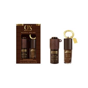Kit OX Mari Maria Óleo Capilar 15ml + Gloss Labial 4ml Chocolate