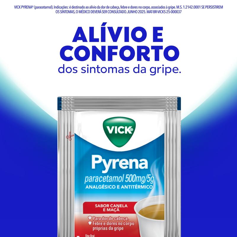 Encontraproduto.com.br - Vick Pyrena Maçã e Canela Chá Envelope 5g