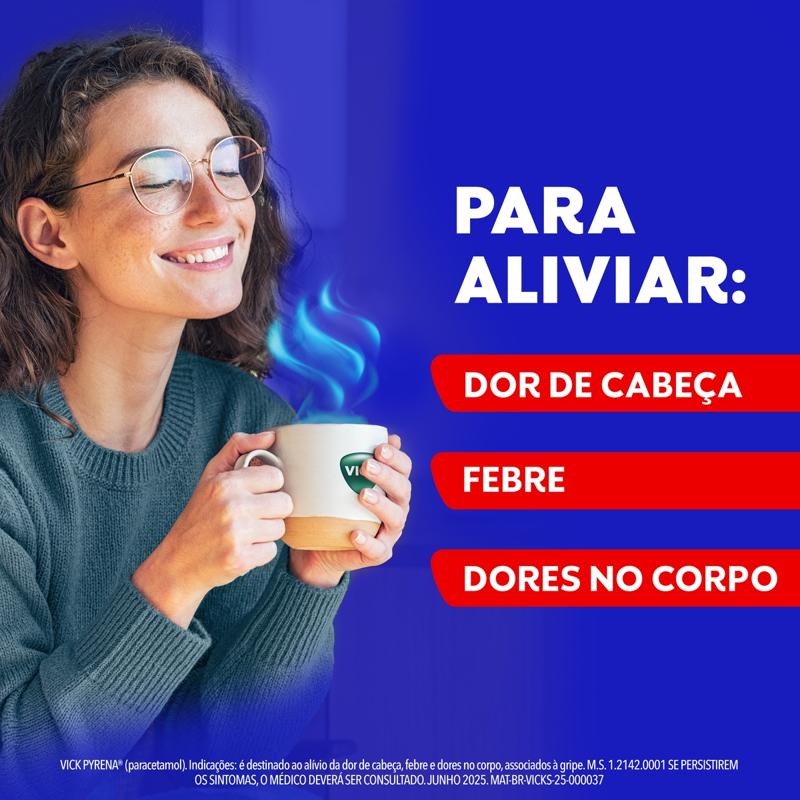 Encontraproduto.com.br - Vick Pyrena Maçã e Canela Chá Envelope 5g