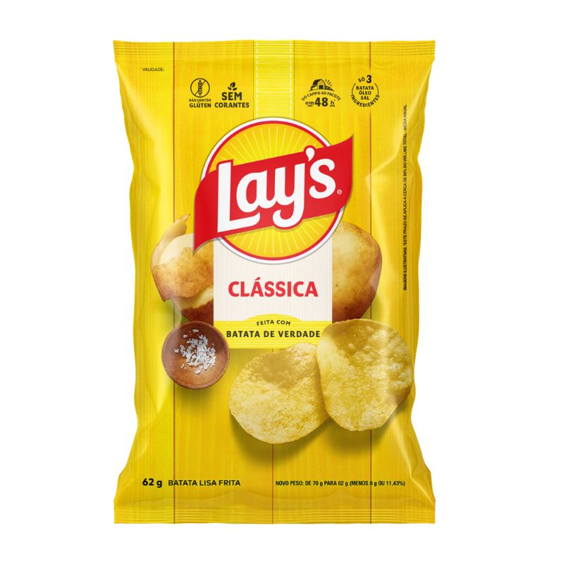 Salgadinho Elma Chips Lays Clássica 62g