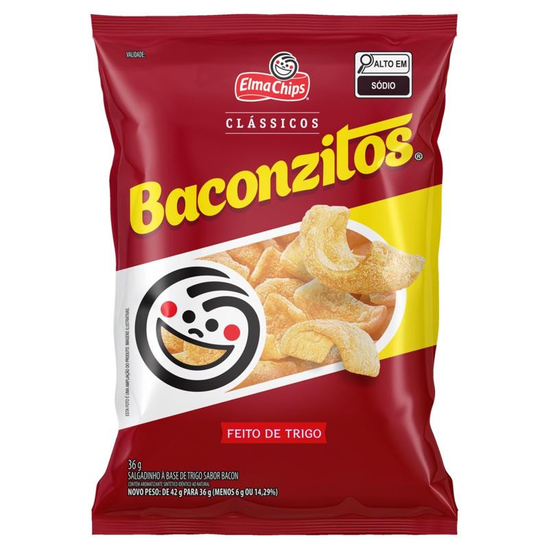 Salgadinho Elma Chips Baconzitos 36g